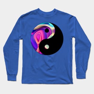 Yin Yang Rainbow colors Long Sleeve T-Shirt